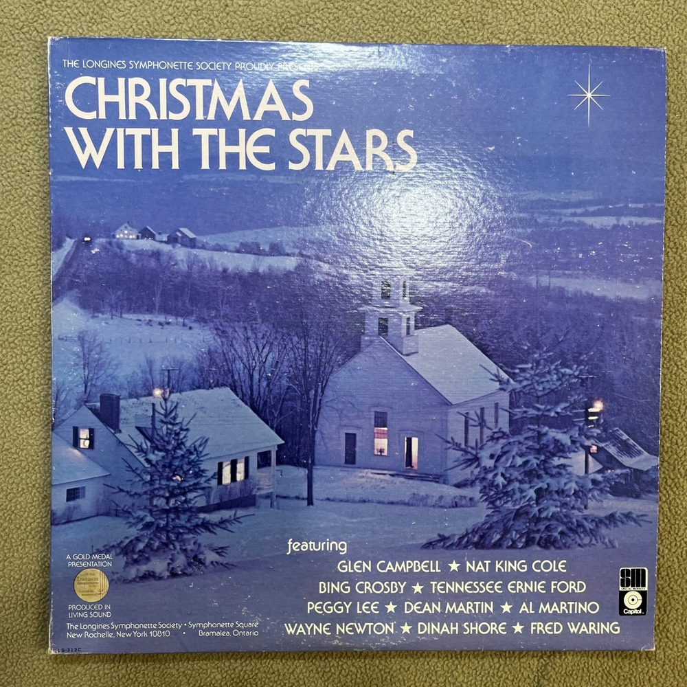 The Longines Symphonette Christmas With‎ The Stars Vinyl Record LP Album 1974